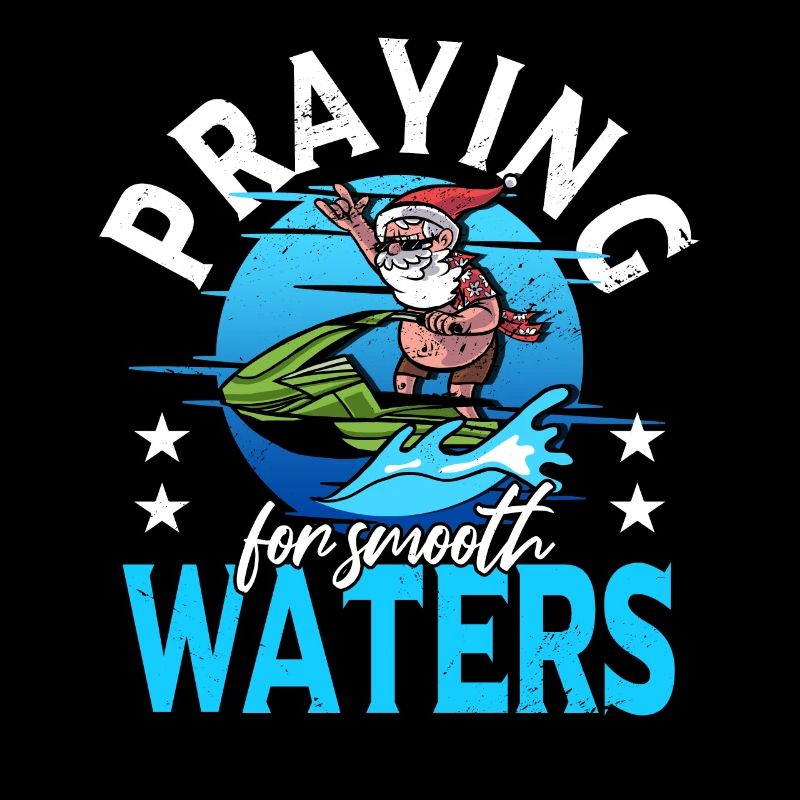 Motorboot Jetboot Jetski Weihnachtsmann Xmas