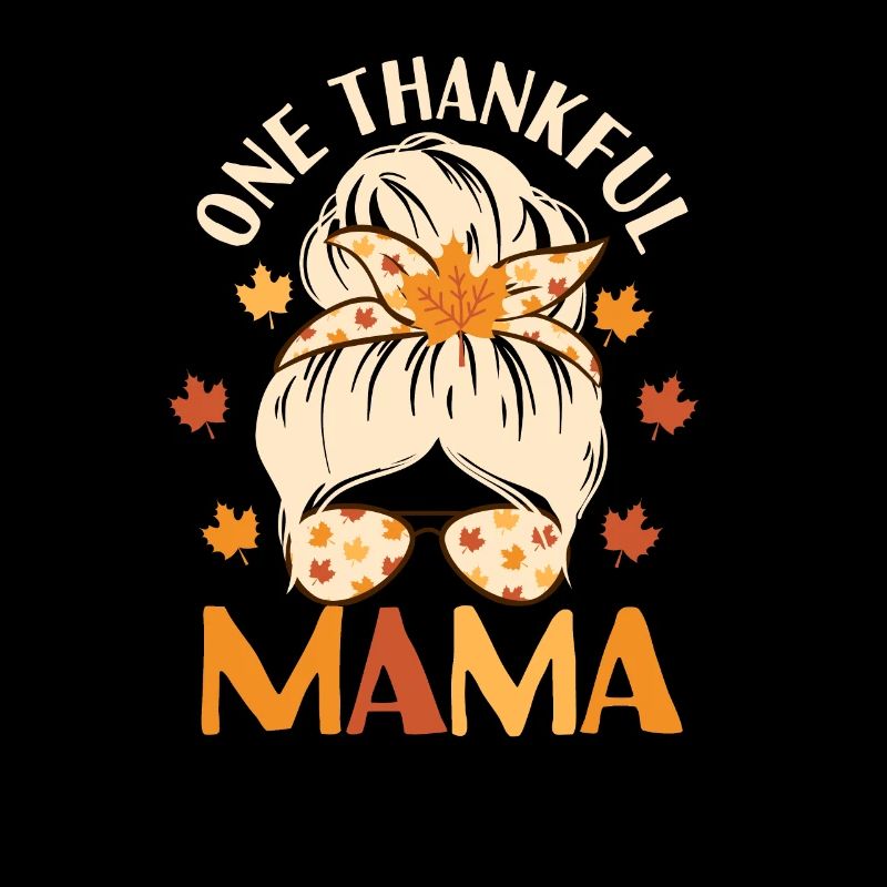 Ein dankbares Mama-lustiges Herbst-Herbst-Ernte
