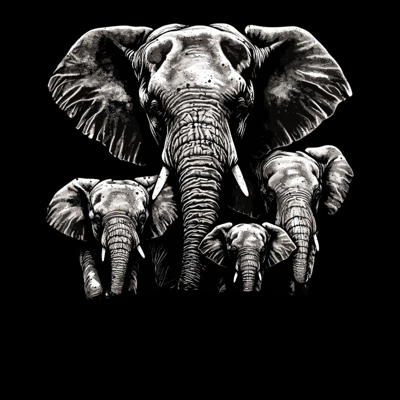 Elephant Daddy 3 children