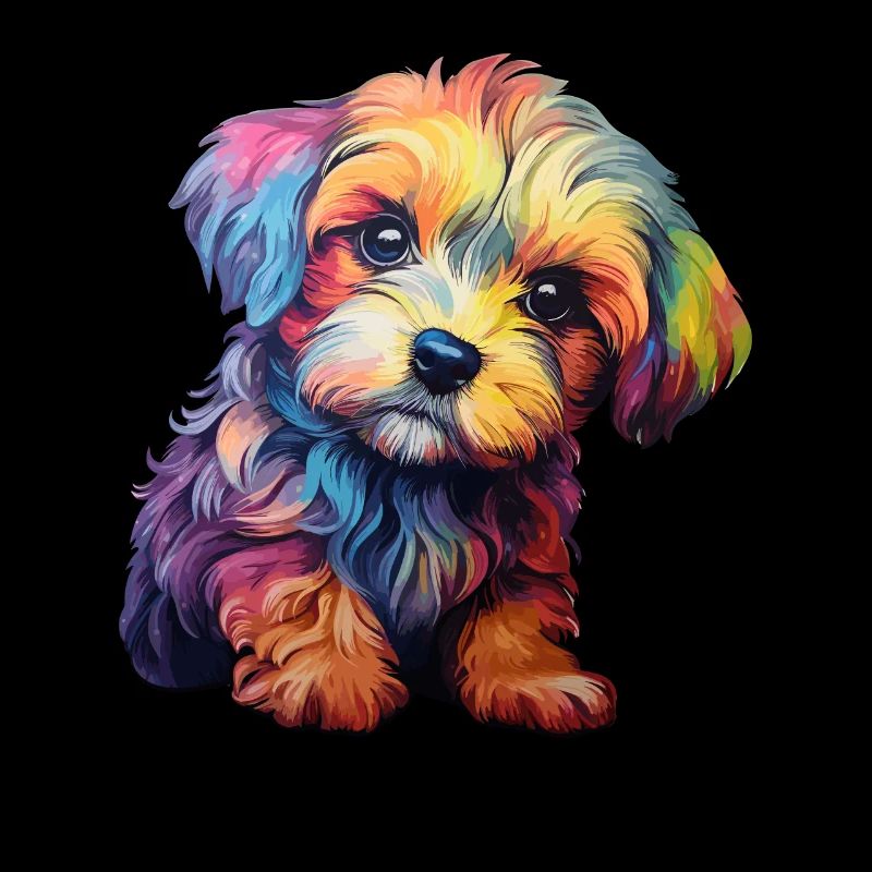 Arc-en-ciel pour chien