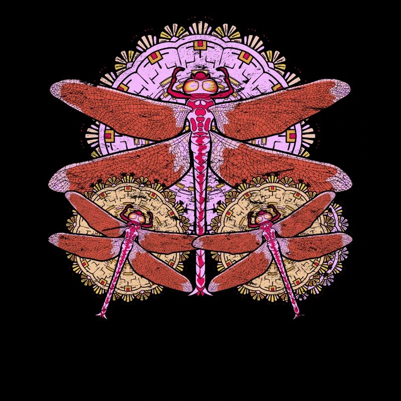 Dragonfly Lover Insect Gift Mandala Dragonfly