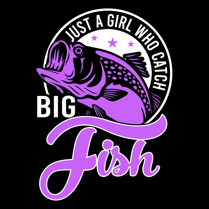 Nur Ein Mädchen Das Große Fische Fängt