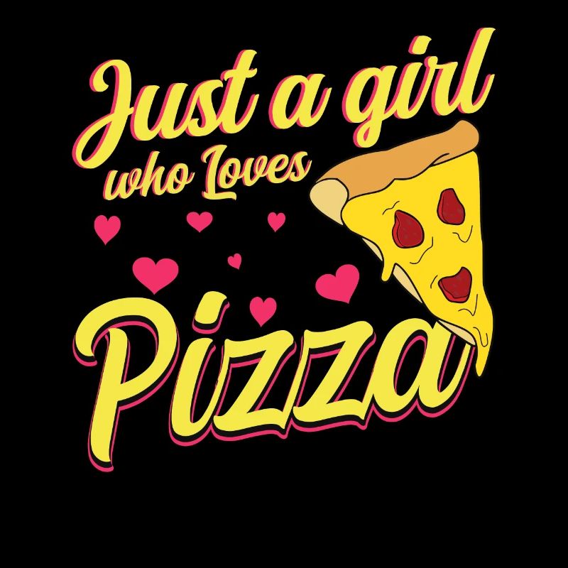 Mädchen lieben Pizza