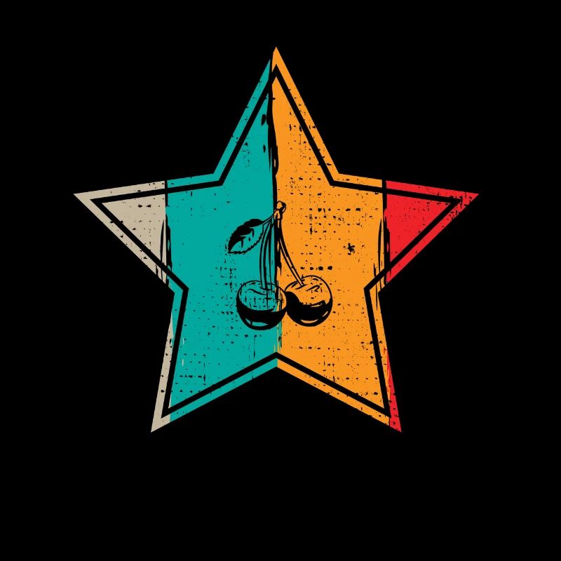 Cherry Retro Fruit Summer Star Gift