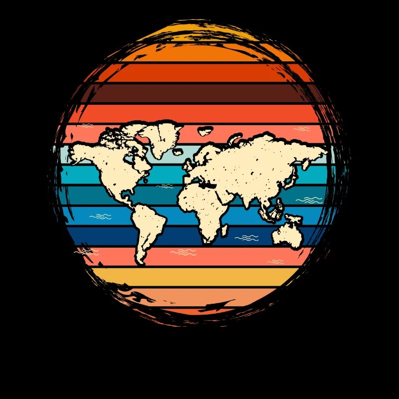 Retro World Map