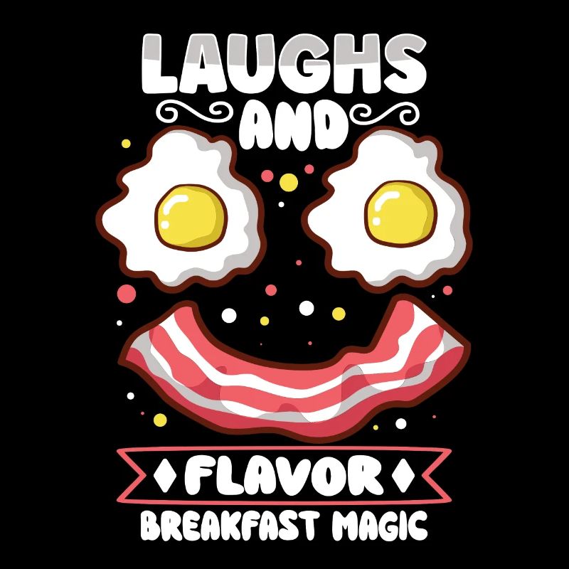 Drôle de poitrine rapide menu bacon commencer la matinée