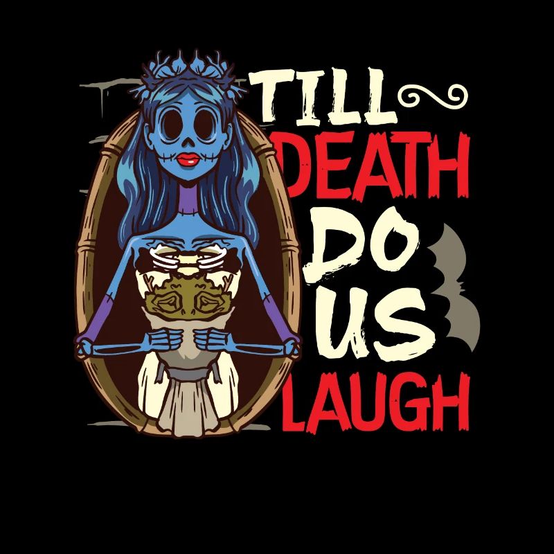 Funny Gothic Goth Wedding Bride Goth Halloween