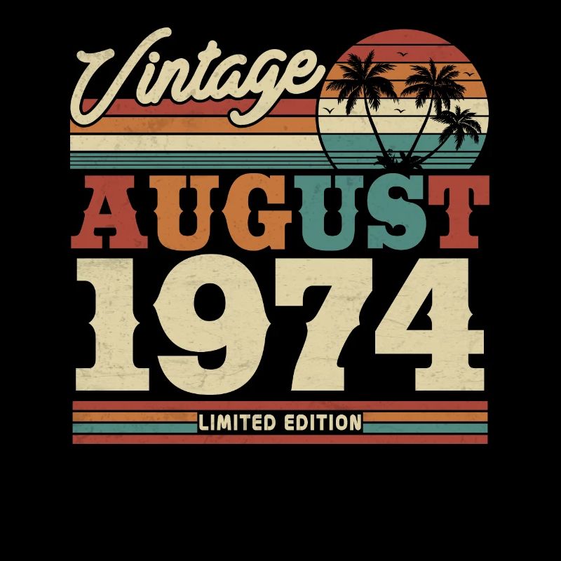 Vintage Geburtstagsgeschenk August 1974