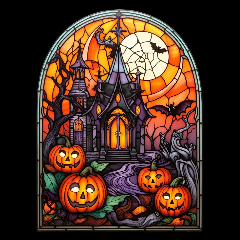 Vitrail d’Halloween