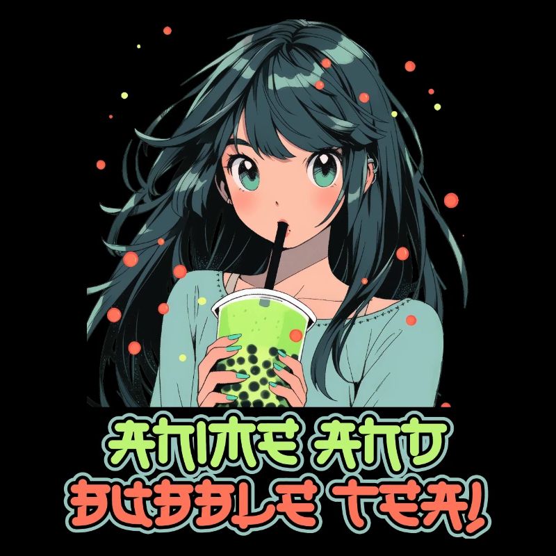 Anime et Boba Bubble Tea