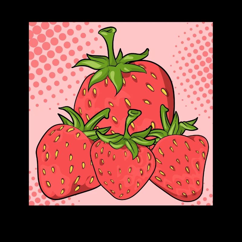 Sommerfrucht Rote Beeren Obst Geschenk Erdbeere