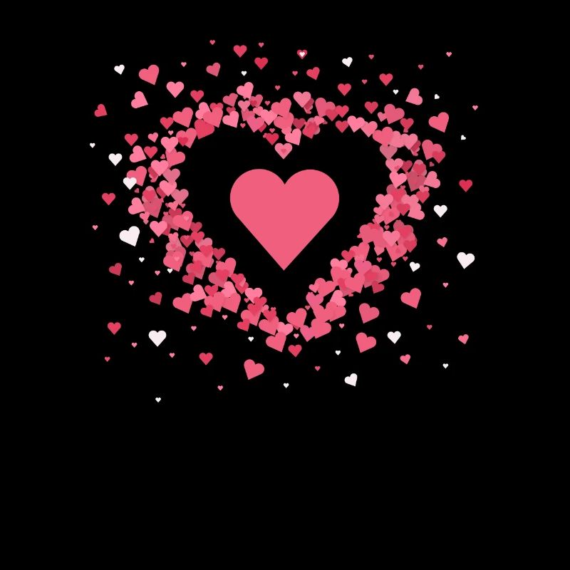 Amour Coeur Graphique Mignon Saint-Valentin Couples