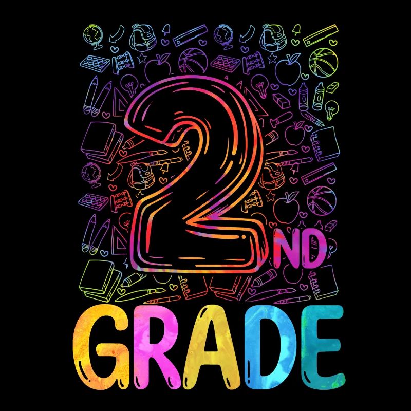 Second Grade Rainbow Girls Boys Teacher Team 2nd