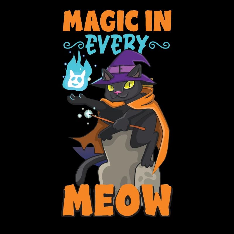 Cat Witch Occult Gothic Dark Satanic