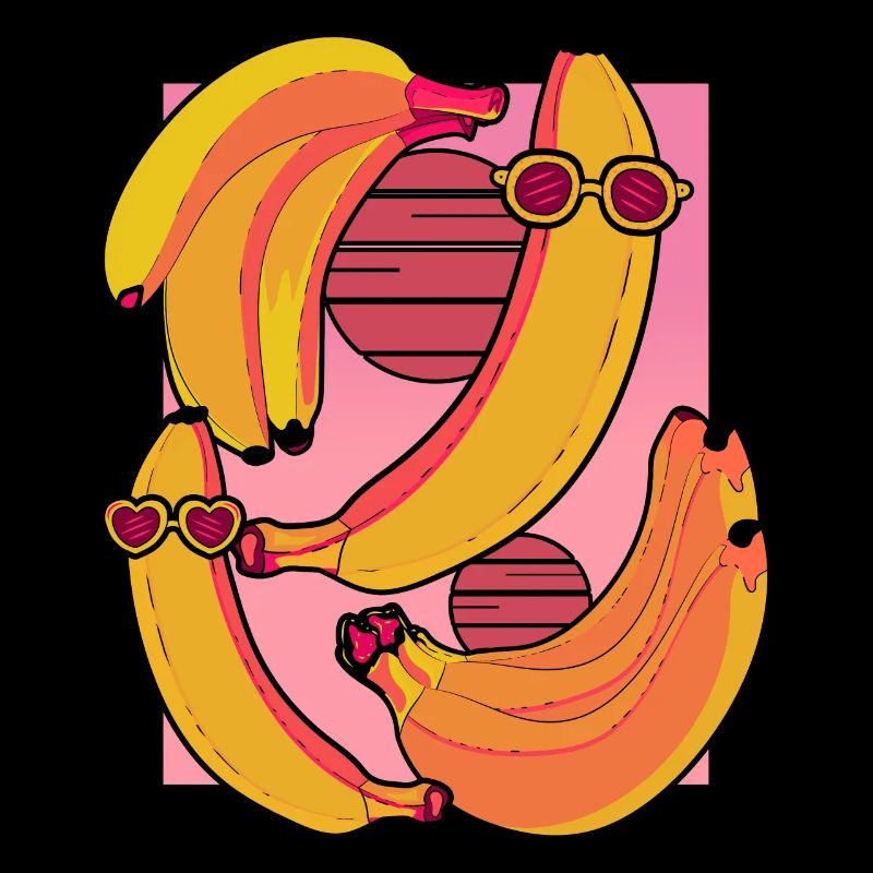 Retro Sunglasses Fruit Fruit Gift Banana