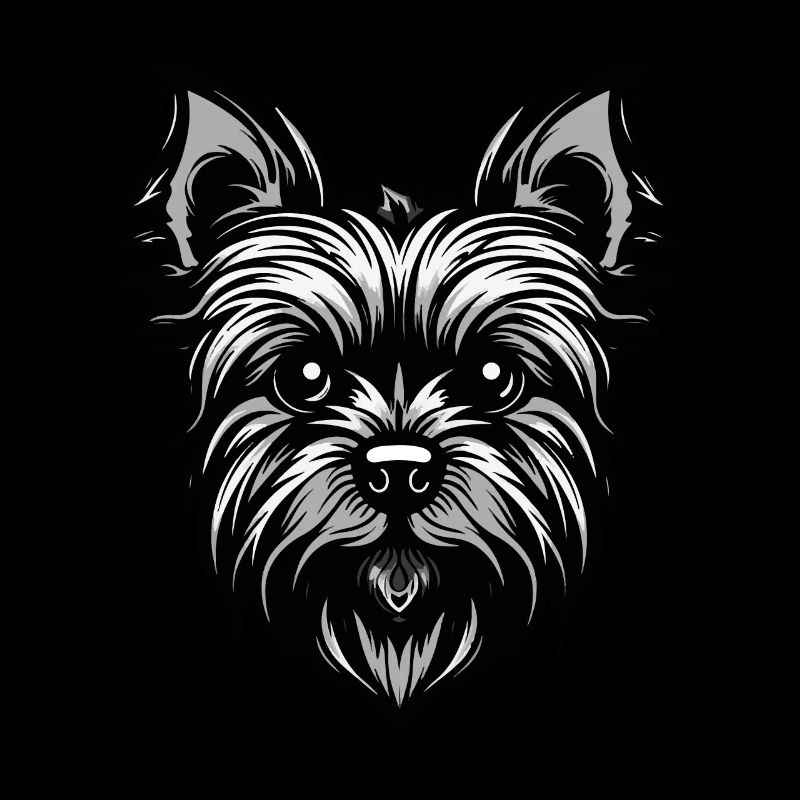 Portrait de chien Yorkshire Terrier
