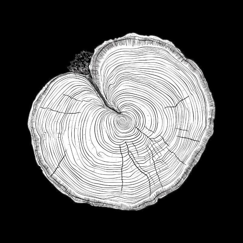 Nature motif - tree slice