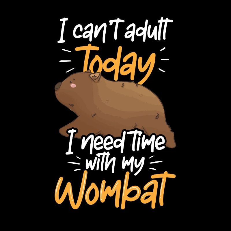 Need time with Wombat Australia marsupial