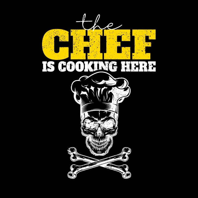 The chef cooks here Funny Chef Culinary