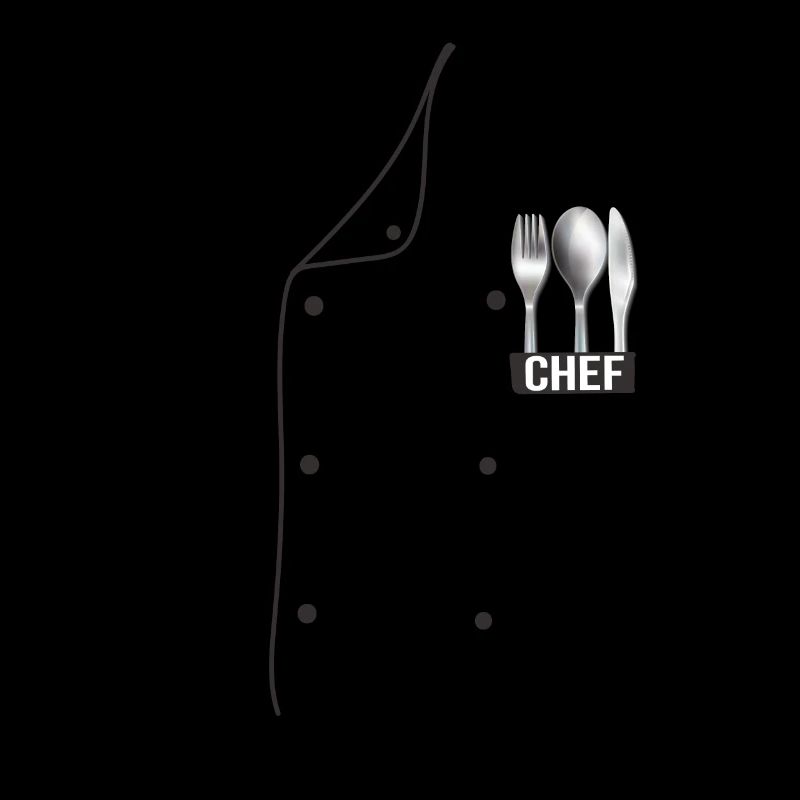 Chef Uniform Jacket Faux Funny Chef Chef