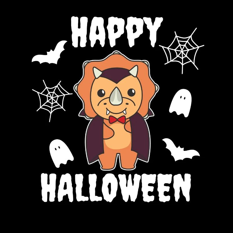 Triceratops Joyeux Halloween Mignon Costume de Vampire