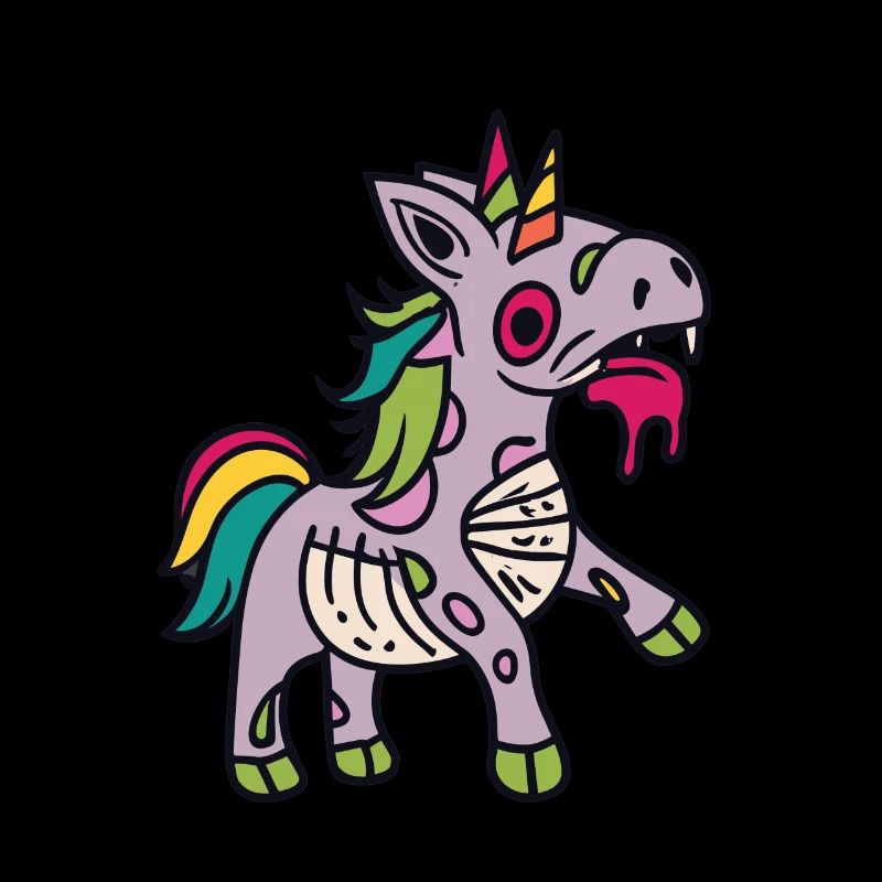 Zombiecorn Zombie Einhorn Einhorn Halloween