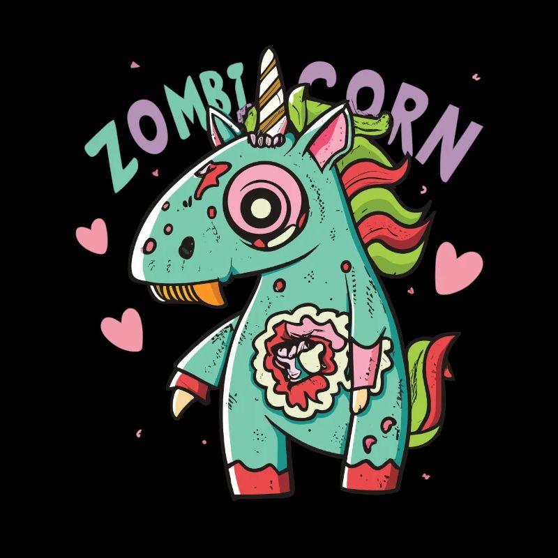 Zombiecorn Zombie Einhorn Einhorn Halloween