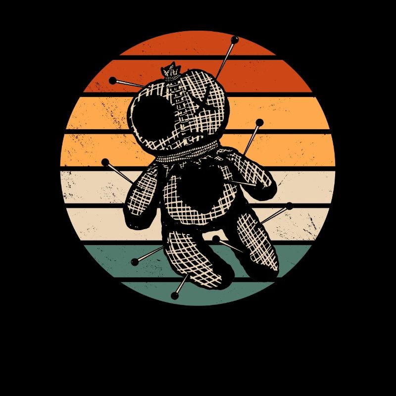 Retro Voodoo Doll Design