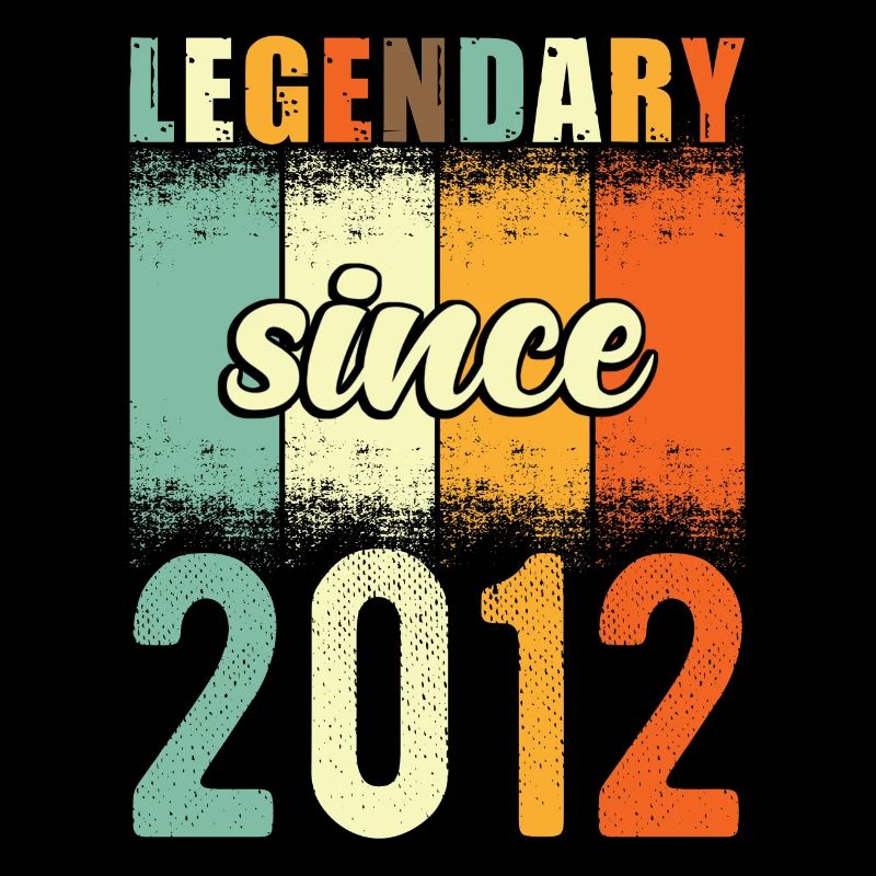 Legendär Seit 2012 Retro Vintage Geburtstag