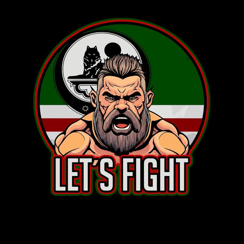 Chechen Fighter, Chechnya, Chechen Flag, Chechen