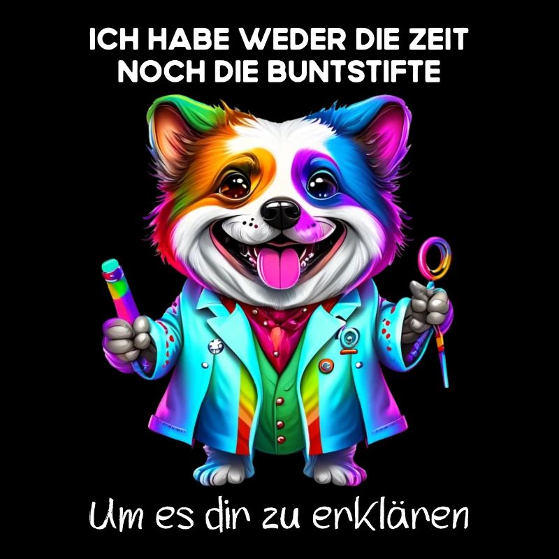 Ich habe weder die Zeit noch die Buntstifte