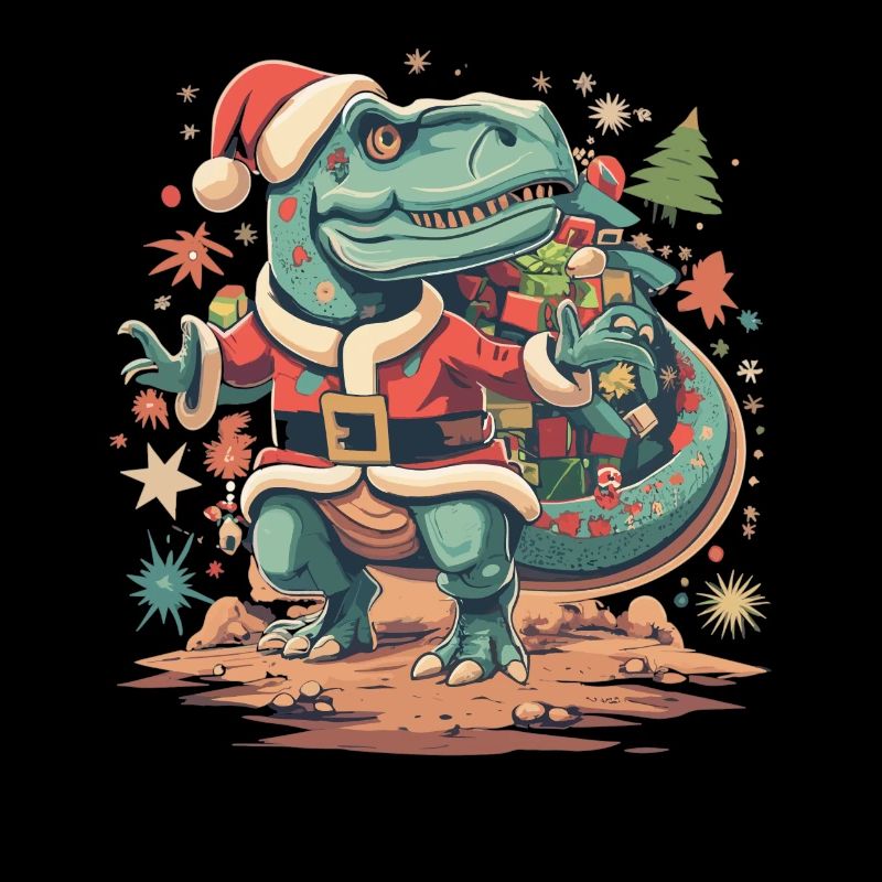 Dinosaure Trex Noël