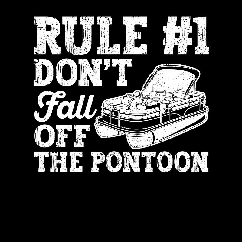 Regel Nummer 1 Fallen Sie nicht vom Pontonboot
