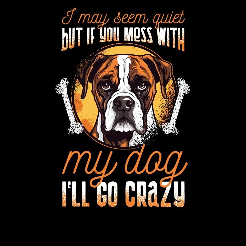 Boxer-Hunderasse Hundehalter lustige Sprüche
