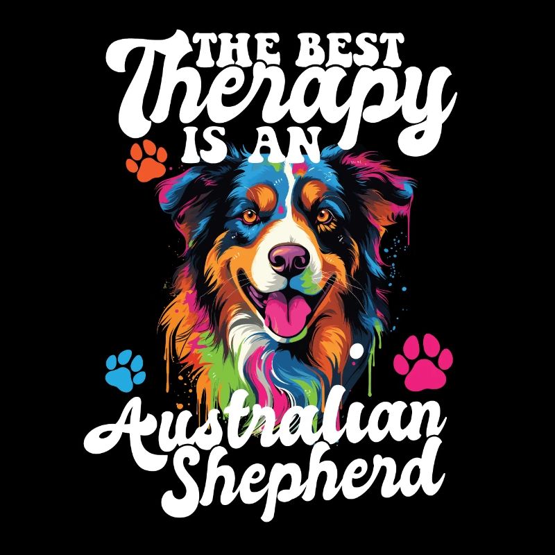 Australian Shepherd Pop Art & Dog Lover & Splash