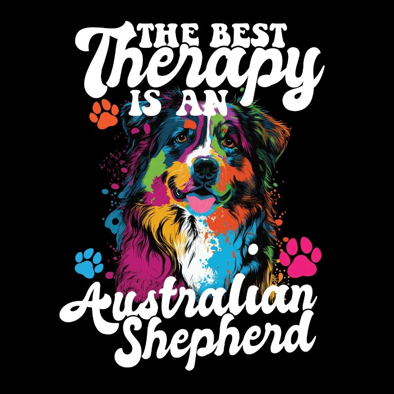 Australian Shepherd Pop Art & Dog Lover & Splash