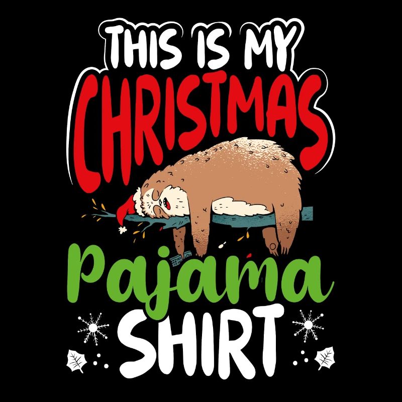 This is my sloth Christmas pajamas