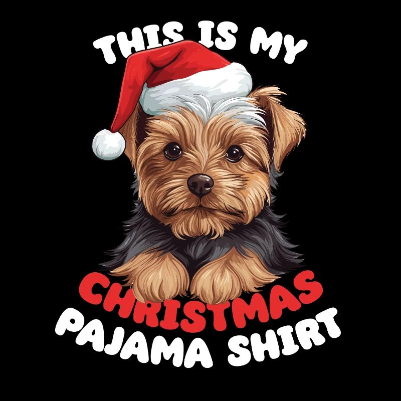 Yorkshire Terrier Pyjama de Noël Chiens