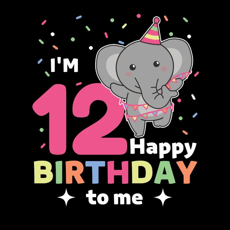 Eléphant pour les 12 ans pour les enfants de douze ans