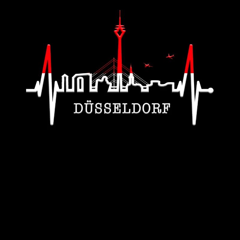 Düsseldorf Skyline Herzschlag Liebe Düsseldorfer