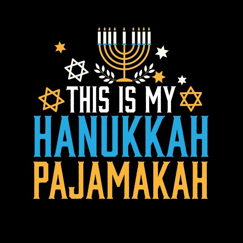 Famille juive C’est mon pyjama de Hanoukka
