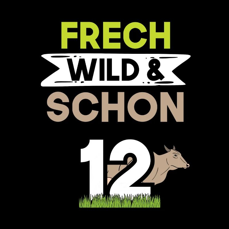 12 Jahre Geburtstag Junge Mädchen Kuh