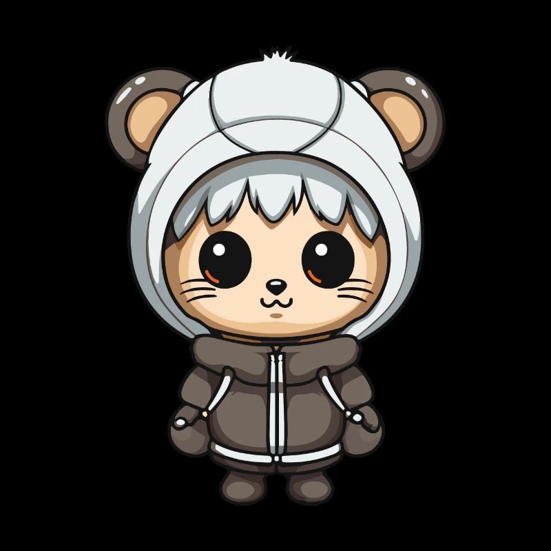 Maus Winter Comic Niedlich