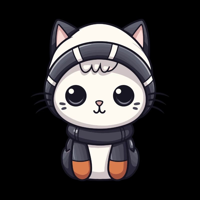 Bande dessinée d’hiver de chat