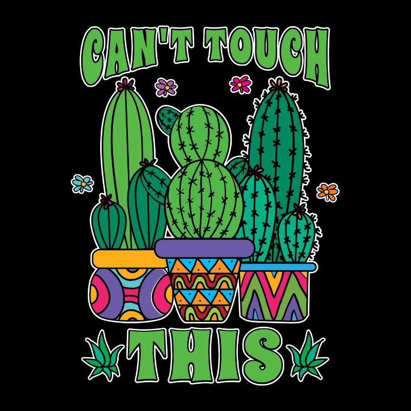 Succulent Can't Touch This Cactuses Potted Plant
