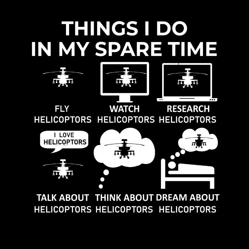 Ce que je fais pendant mon temps libre - Helicoptors