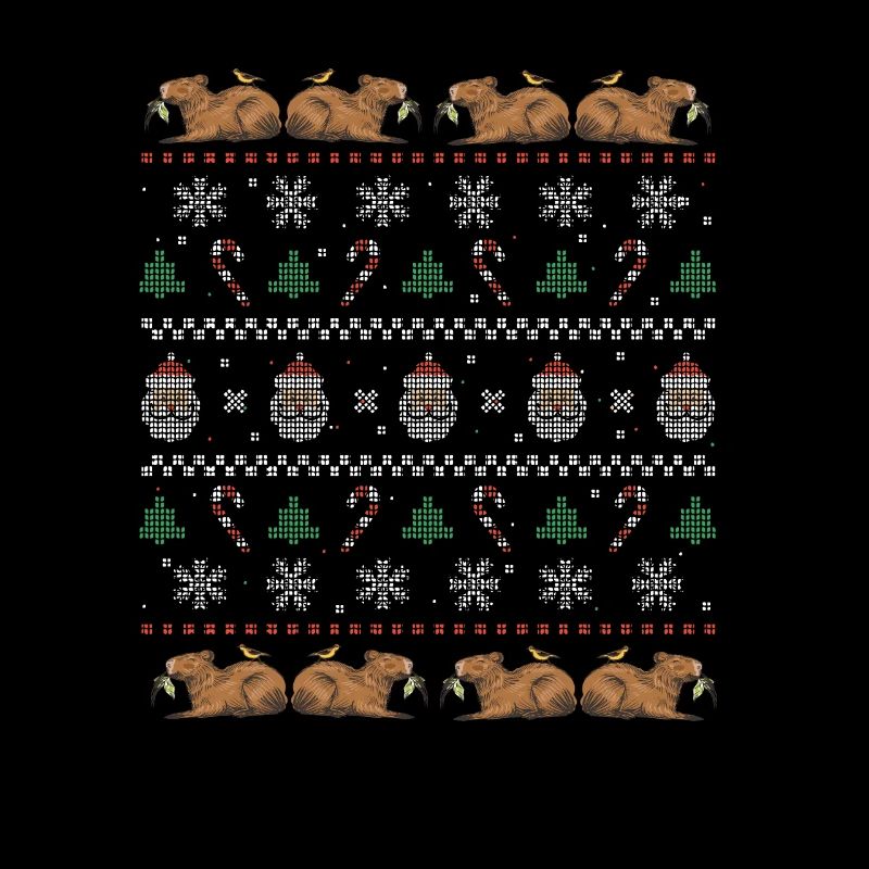 Noël Capybara Hiver Capybara Neige
