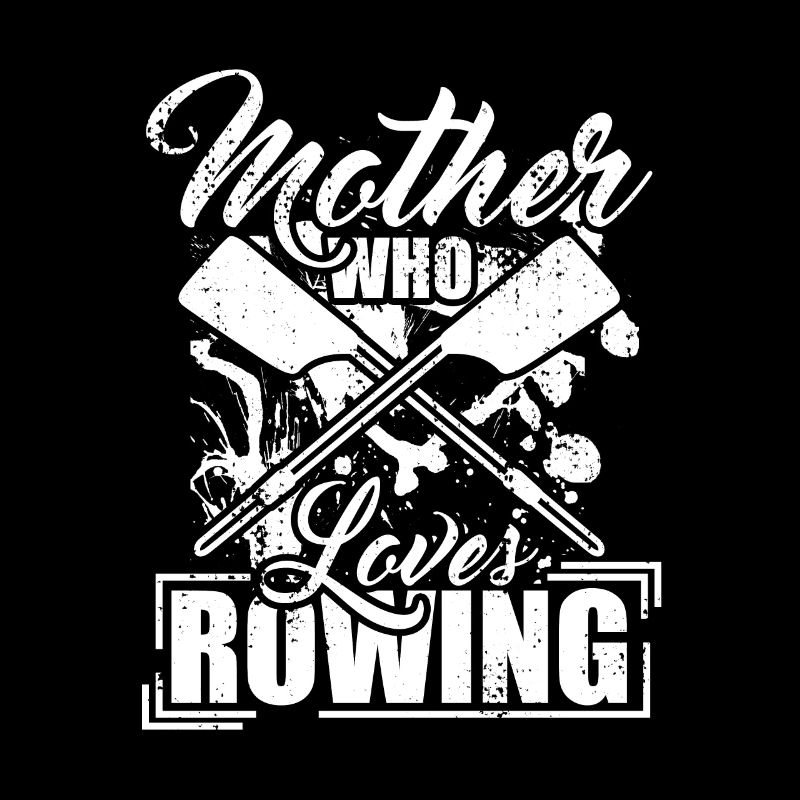 Mutter die das Rudern liebt