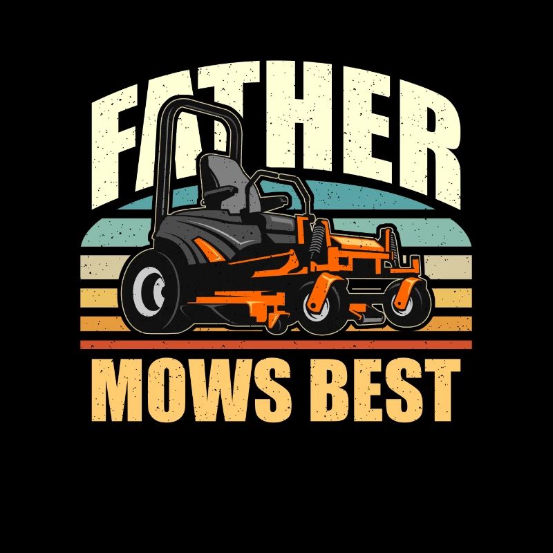 Mower Father Mows Best Grass Cutting Lawn Mowing