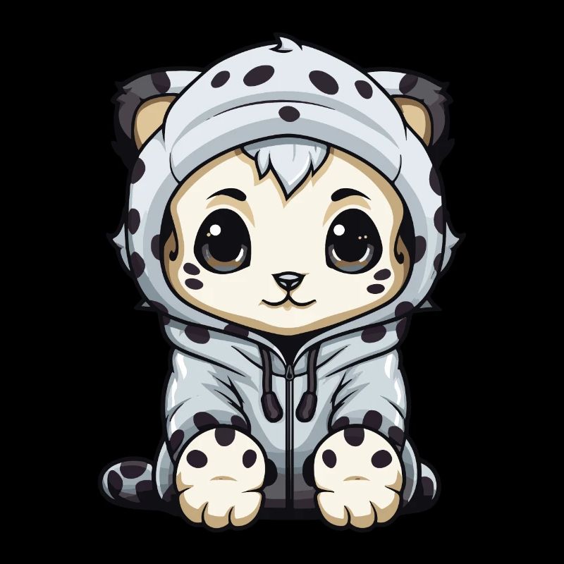 Schneeleopard Winter leopard Tier